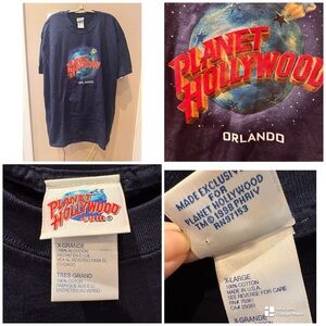 Vintage 90s Planet Hollywood Orlando T-shirt,